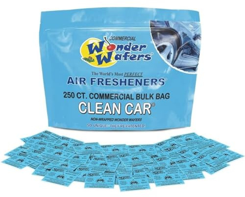 Wonder Wafers 250 Count Clean Car Unwrapped Automobile Professional Use Air Fresheners Car and Truck Detail