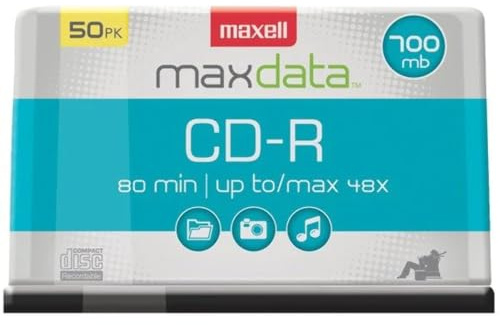 Maxell 648250 CD-R Spindle 50 Count