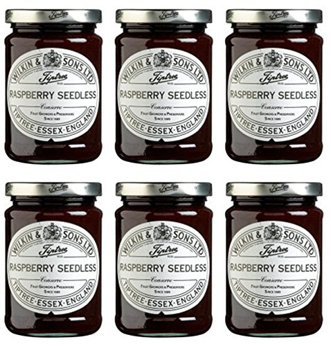 Tiptree Lot de 6 boîtes de conservation sans graines de framboise 340 g