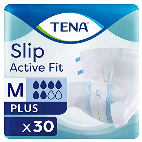 TENA Slip Active Fit Plus Medium (2165ml) 30 Pack Incontinence Protection
