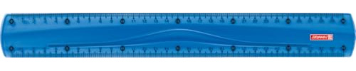 Brunnen Lineal, Blau/Azur, 30 cm
