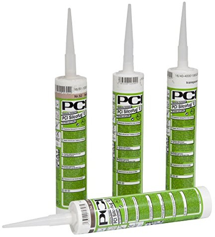 PCI Silcofug® E Elastischer Dichtstoff 12 x 310 ml - Transparent - Widerstandsfähig gegen Witterungseinflüsse und UV-Strahlen