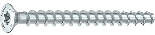 Vis d'ancrage béton, HECO MULTI-MONTI - plus F, Tête fraisée, zingué blanc, D7.5, L100, qté 50, ref 48517