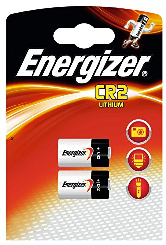 Energizer Pila CR2, Paquete de 2 Pilas de Litio