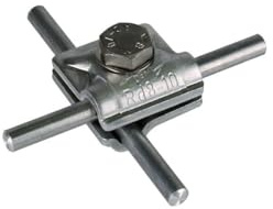 Dehn 390551 – Dreistockklemme MV Schraube 8 – 10 mm Aluminium