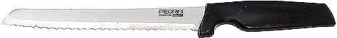 Pedrini 310 Coltello per Pane, Acciaio Inossidabile, Nero, 40x7x2.5 cm