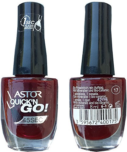 Astor 45 Seconds Quick'n Go Nagellack, Farbe 017, 1er Pack (1 x 8 ml)