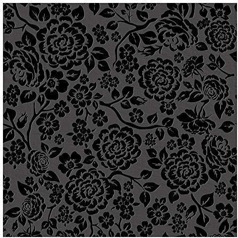 murando - Vlies Tapete - Deko Panel Fototapete - Wandtapete - Wand Deko - 10 m Tapetenrolle - Mustertapete - Wandtapete - modern design - Dekoration - dunkle Rosen Blumen f-A-0040-j-b