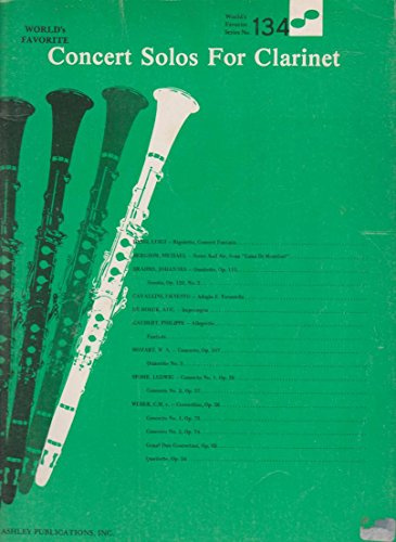 Concert Solos for Clarinet: World's Favorite Series #134 (World's Favorite, 134)