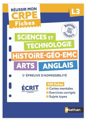 Réussir mon CRPE - 2e épreuve d'admissibilité L3 écrit Fiches 2027