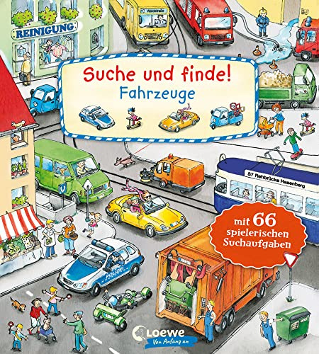 Suche und finde! - Fahrzeuge: mit 66 spielerischen Aufgaben. Kindgerechte Suchaufgaben und Wimmelbildern für die Förderung der Konzentrationsfähigkeit. Ab 2 Jahren