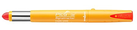 Pica 8082 Gel Signalmarker rot | der perfekte Ersatz für Tubenmarker | temperaturbeständig bis 1000°C | hoch permanent auf fast allen Oberflächen| ideal für den Outdoor-Gebrauch | Mine Ø8mm