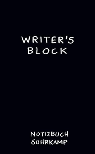 Notizbuch »Writer's Block«: Softcover, A6, Blanko, 160 Seiten | Mit einem hypnotisierend-motivierenden Daumenkino