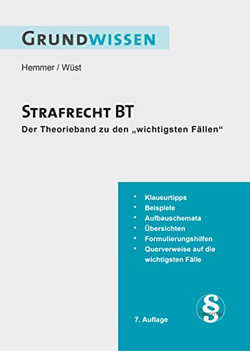 10800 - Skript Grundwissen Strafrecht BT: Theorieband zu Die 44 wichtigsten Fälle- Strafrecht BT (Skripten - Strafrecht)