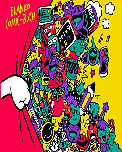 Blanko Comic-Buch: Comicbuch mit leeren Rastern | Perfekt für Manga und Cartoons | Anime | Geschenkidee für Kinder