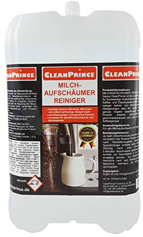 5 Liter Milchaufschäumer Desinfektions-Reiniger | Kaffeeautomat Sahnespender Sahnebereiter Milchfett Milchstein Aufschäumer Kaffeemaschine Kaffeebar Reinigungsmittel cleaner macchina