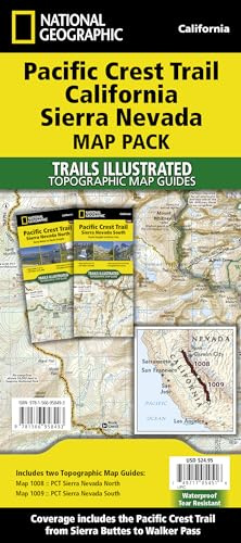 Pacific Crest Trail: California Sierra Nevada (Map Pack): Topographic Map Guides (National Geographic Trails Illustrated Map)