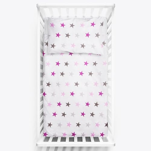 Bettwäsche, 2-teilig, für Babybett (Bettbezug 120 x 90 cm und Kissenbezug 40 x 60 cm) – Motiv 19