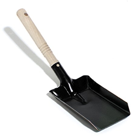 Kohlenschaufel 170 x 110 mm, mit Holzgriff