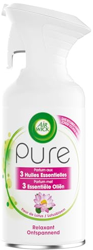 Air Wick Désodorisant Maison Aérosol Pure fleur de lotus- Désodorisant 250 ml