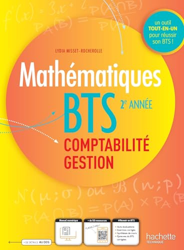 Maths BTS comptabilité et gestion 2e année - Livre de l'élève - Ed. 2024