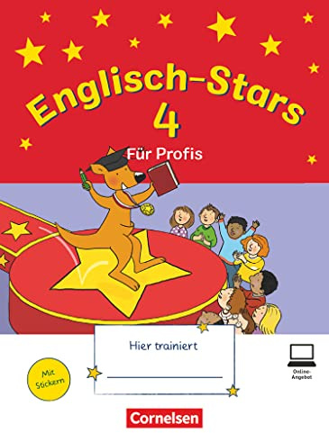 Englisch-Stars - Allgemeine Ausgabe - 4. Schuljahr: Übungsheft für Profis - Mit Lösungen im Übungsheft und Audiotracks als Download