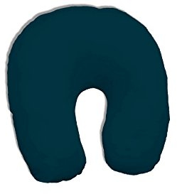 Dukal | Bezug für Nackenhörnchen | 45 x 12 cm | aus hochwertigem DOPPEL-Jersey | 100% Baumwolle | Farbe: Petrol