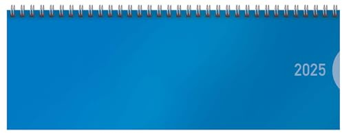 Tischquerkalender Classic Colourlux blau 2025: 1 Woche 1 Seite; Bürokalender; Tischkalender quer im Format: 29,8 x 10,5 cm