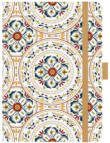 Premium Timer Big Ornament 2026: Hochwertiger Buchkalender. Terminplaner mit Wochenkalendarium, Gummiband und Stifthalter. 12 x 17 cm