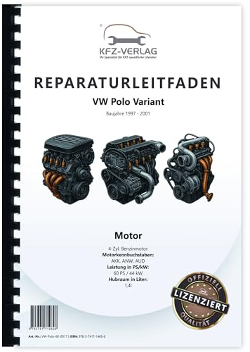 VW Polo 3 Variant 1997-2001 1,4l Benzinmotor Mechanik 60 PS Reparaturanleitung