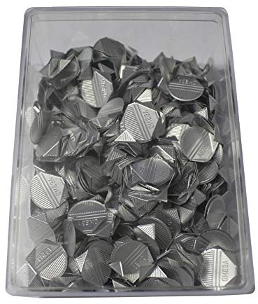 ALCO-Albert - Eckenklammern Aluminium silber, 1000 Stück | Silberfarben lackiert