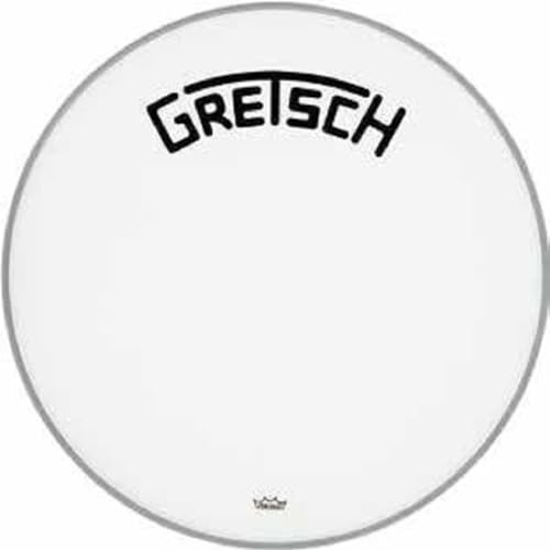 Gretsch Bassdrum Fell Ambassador weiß aufgeraut 24, GRDHCW24B
