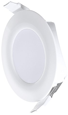 4er Set LED-Einbauleuchte Karl/Sehr Flach / 230Volt / IP44/ Farbe: Weiß/Lichtfarbe: Warmweiß / 6Watt / 450lm / 3000K