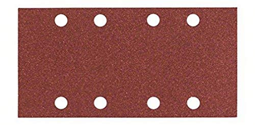 Bosch Accessories Professional Schleifblatt für Schwingschleifer Holz und Farbe Expert for Wood and Paint (10 Stück, Körnung 100, C430), 2608605305, Schwarz