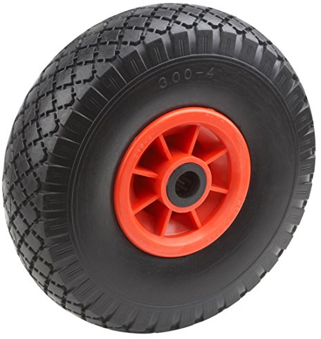 Metafranc Pannensicheres Rad Ø 260 mm - PVC-Felge - Typ 3.00 - 4 - 100 kg Tragkraft - Rollenlager / Vollgummi-Rad für Sackkarren / Komplettrad mit Felge / Sackkarrenrad / Ersatzrad / 810810 | PVC-Felge – Typ 3.00–4 – Rollenlager – Vollgummi-Rad für Sackkarren – Komplettrad mit Felge – Sackkarrenrad