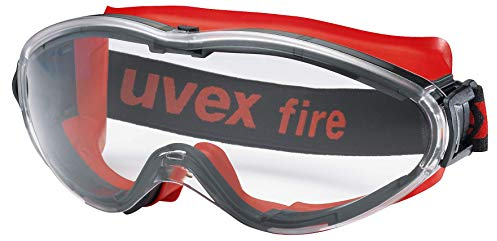 Uvex Ultrasonic Vollsichtschutzbrille - Supravision Excellence - Transparent/Schwarz-Rot