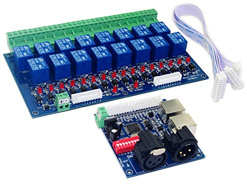 16 Channel DMX Controller Relay Switch Dimmer Kit 16 Way Relay Switch DJ Equipment