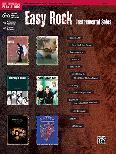 Easy Rock Instrumental Solos for Strings, Level 1: Cello (Book & CD)