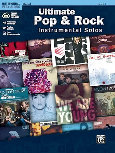 Ultimate Pop & Rock Instrumental Solos: Clarinet, Book & CD: Clarinet, Level 2-3