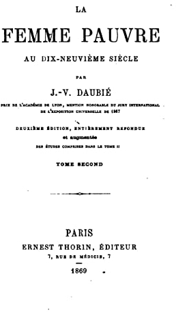 La femme pauvre au dix-neuvième siècle - Tome II