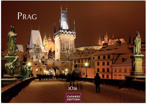 Prag Kalender 2026 – Wandkalender | Fotokalender 35x50cm Grosses Format - Hochwertige Fotos von Prags bekanntesten Bauwerken, historischen Plätzen und malerischen Ecken
