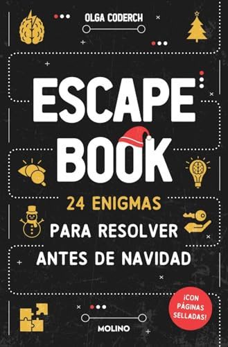 Escape Book: 24 enigmas para resolver antes de Navidad: ¡tu calendario de adviento con páginas selladas! (Ficción Kids)