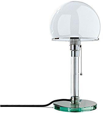 Wagenfeld Bauhaus bordslampa WG24, enskild upphovsrätt och auktoriserad utgåva av Prof. Wilhelm Wagenfeld