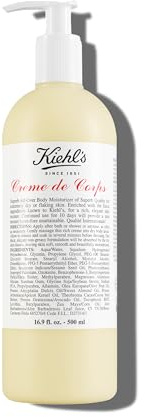 Kiehl's Crème De Corps Body Lotion, Moisturizer With Shea Butter and Cocoa Butter, Daily Moisturizing Cream For All Skin Types, Including Extremely Dry Skin, Synthetic Fragrence-Free, For Men & Women