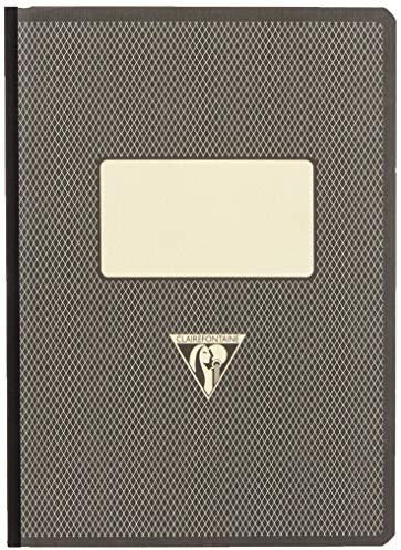 Clairefontaine 195246C Kladde 1951 Back to basics, 96 Blatt, liniert, DIN A5, 14,8 x 21 cm, mit gebundenem Einband und weichem Deckel, 1 Stück, schwarz