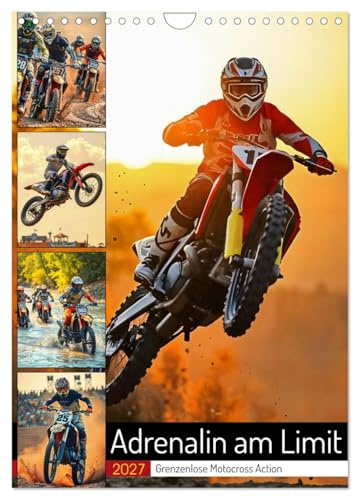 CALVENDO - Adrenalin am Limit - Grenzenlose Motocross Action (Wandkalender 2027 DIN A4 hoch), Monatskalender: Vollgas durchs Jahr mit Motocross pur.