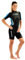 CRESSI Med X Lady Shorty Wetsuit Black/Light Blue/Grey 2.5mm M/3 - Kurzer Neoprenanzug für Damen aus 2,5 mm Hochelastischem, Schwarz/Hellblau/Grau, M/3