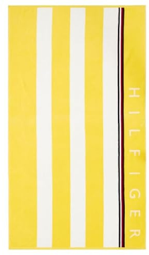 Tommy Hilfiger, ZOOM Y1 Strand- oder Pooltuch, Maxi-Frottee aus reiner Chenille-Baumwolle, 90 x 160 cm