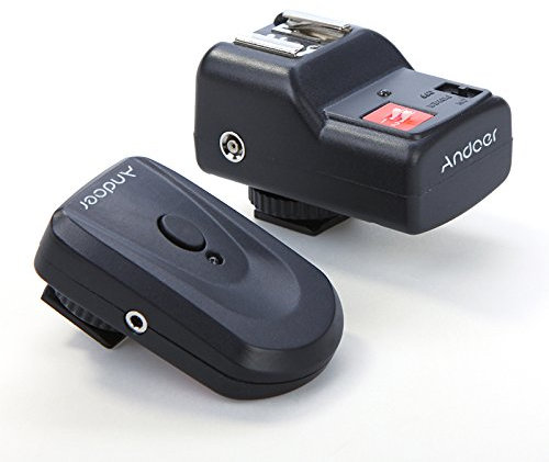 Andoer 4 Canales Remoto Inalámbrico Flash Speedlite Desencadenar Universal para Canon Nikon Pentax Olympus PT-04GY