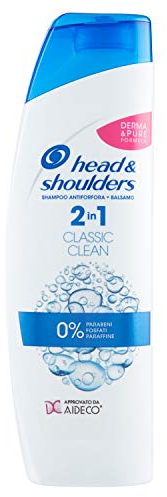 Head & Shoulders Shampoo Antiforfora 2 in 1 Classic Clean, 225 ml
